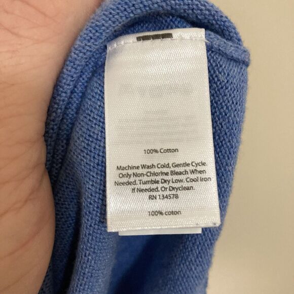 Vineyard Vines Men's qtr. Zip Sweater Medium Blue Long Sleave Style: 1E0276 - Picture 4 of 10